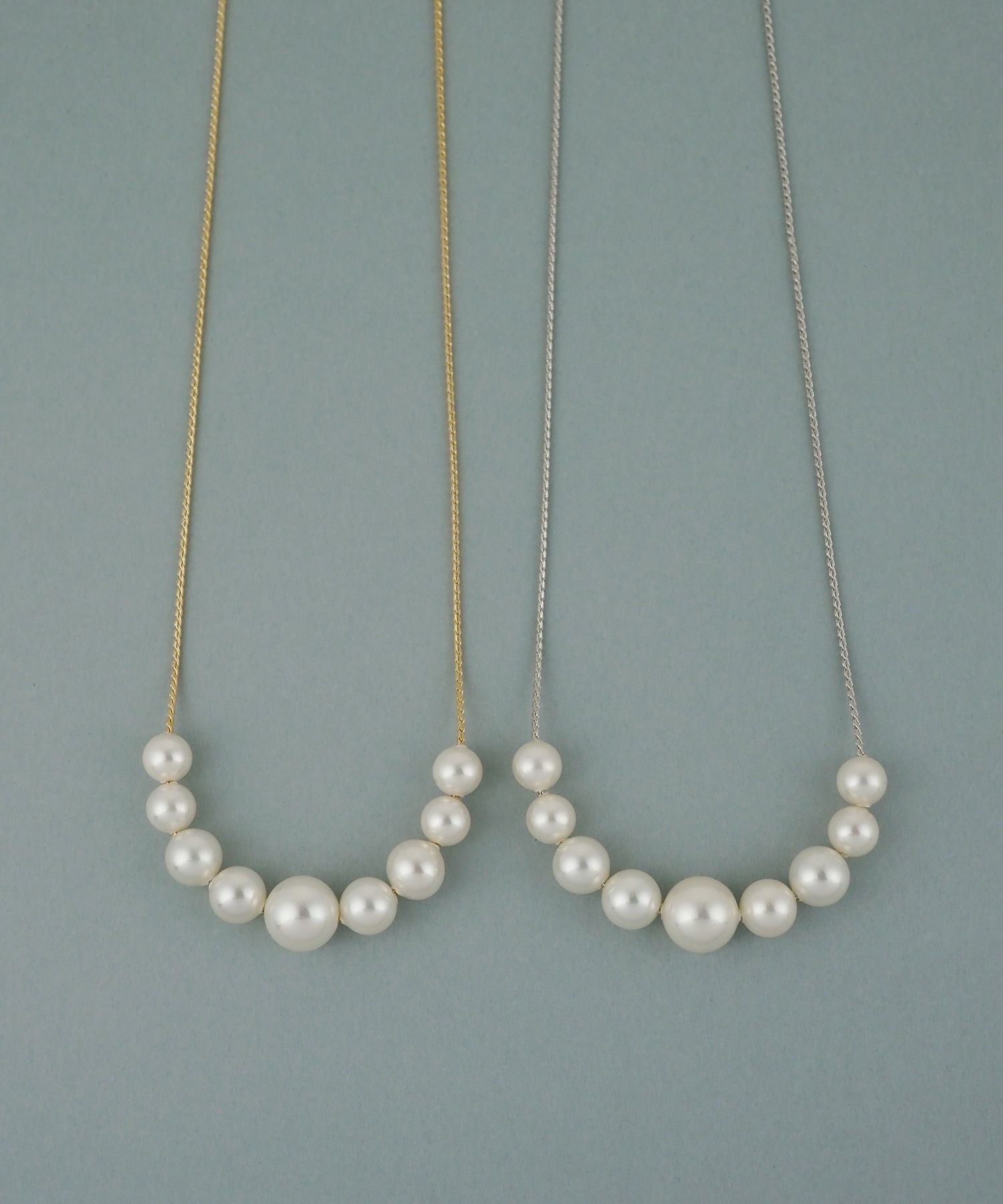 磨き貝パールフロントロングネックレス【JUNO PREMIUM】