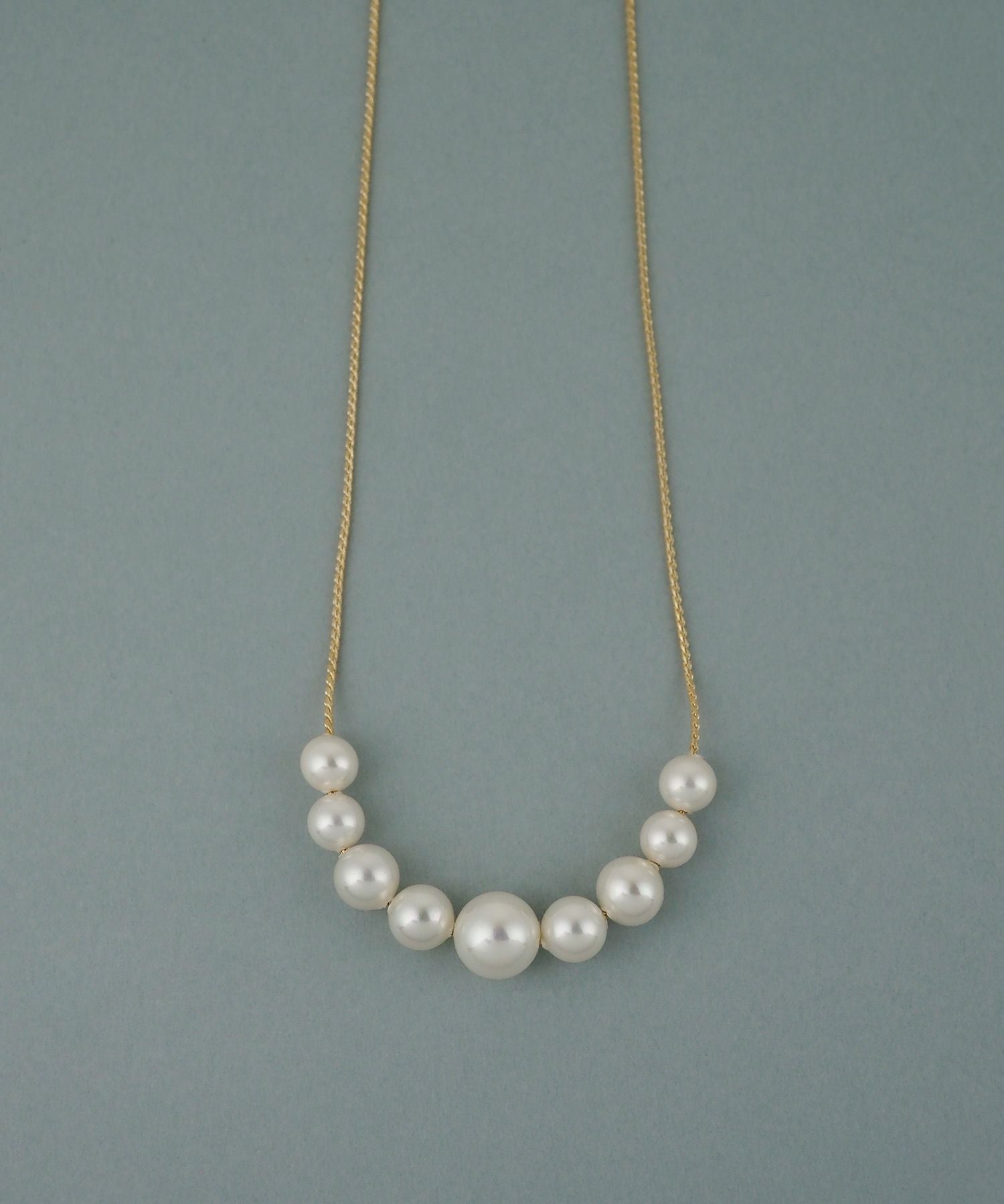 磨き貝パールフロントロングネックレス【JUNO PREMIUM】