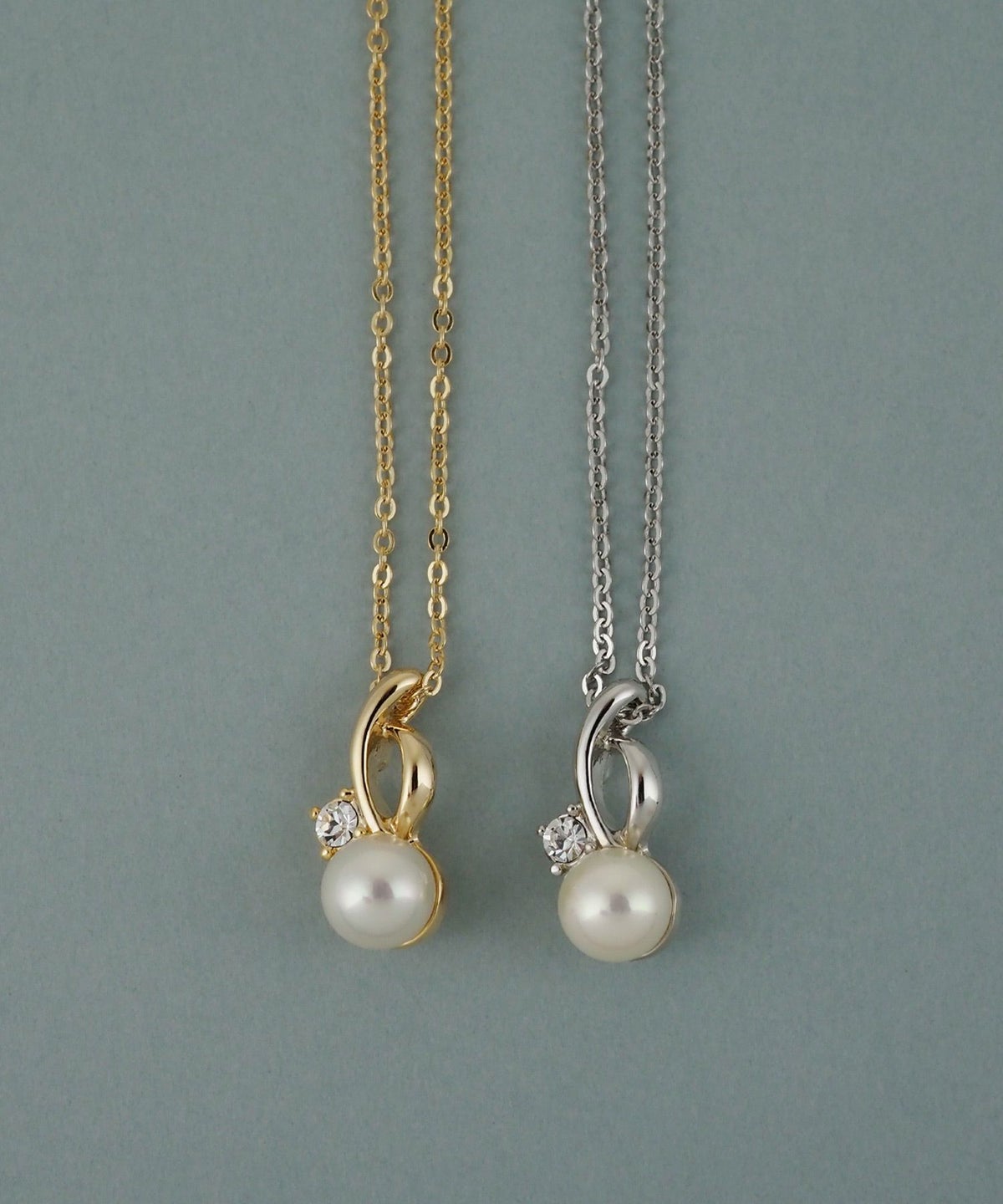 磨き貝パールヒネリビジューネックレス【JUNO PREMIUM】