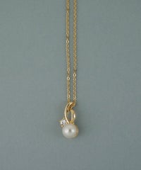 磨き貝パールヒネリビジューネックレス【JUNO PREMIUM】