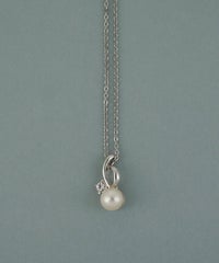 磨き貝パールヒネリビジューネックレス【JUNO PREMIUM】