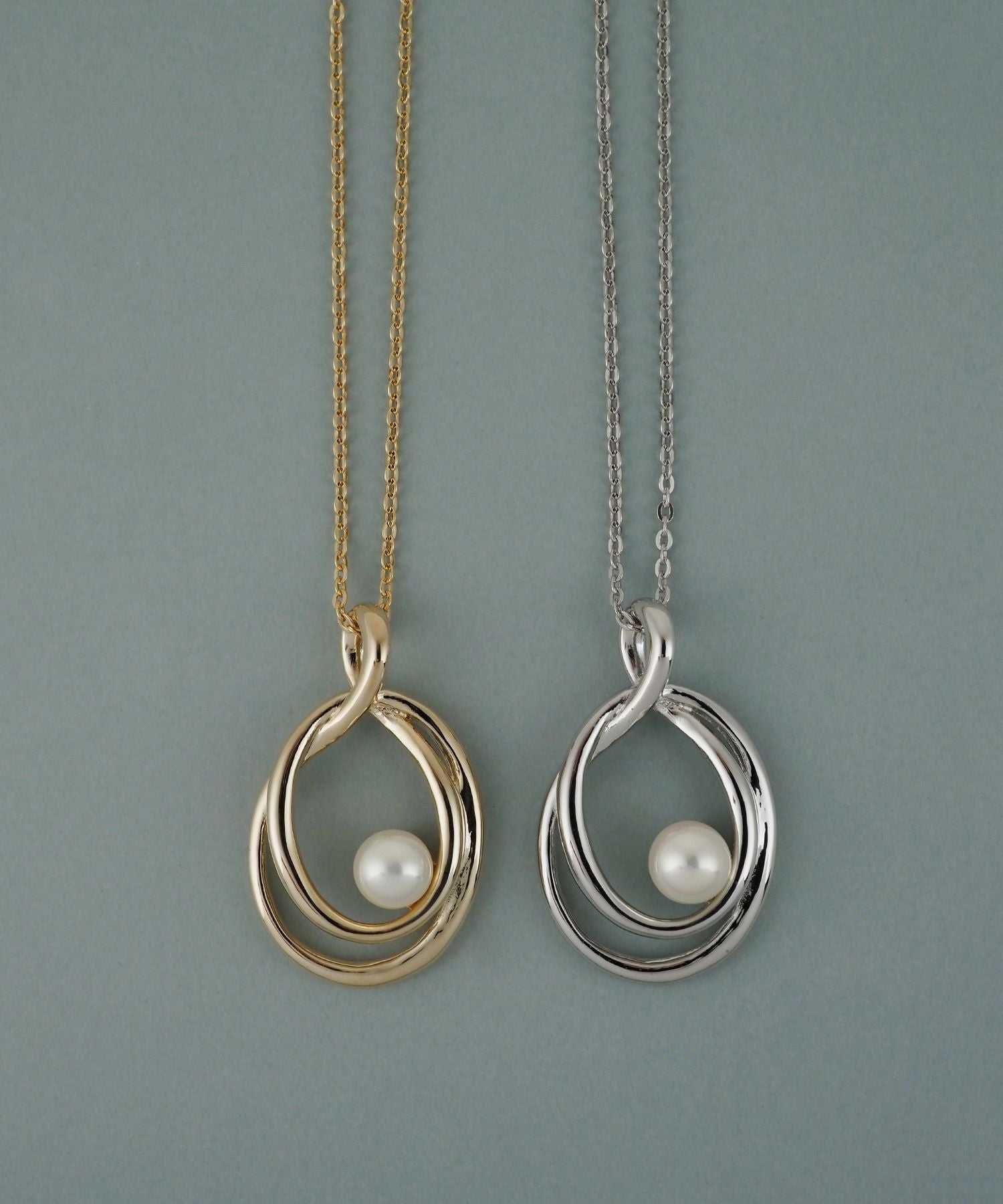 磨き貝パールシズクロングネックレス【JUNO PREMIUM】