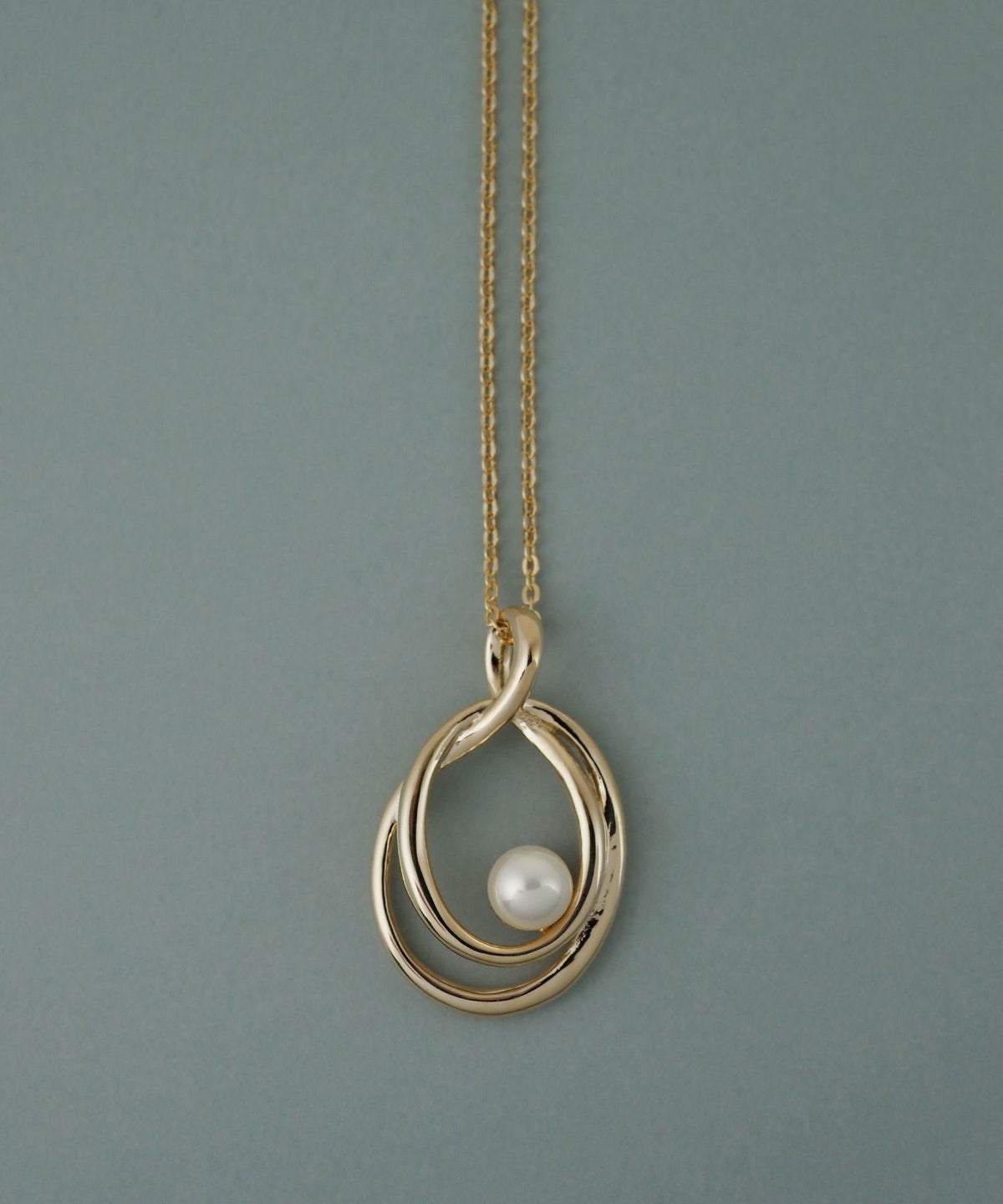 磨き貝パールシズクロングネックレス【JUNO PREMIUM】