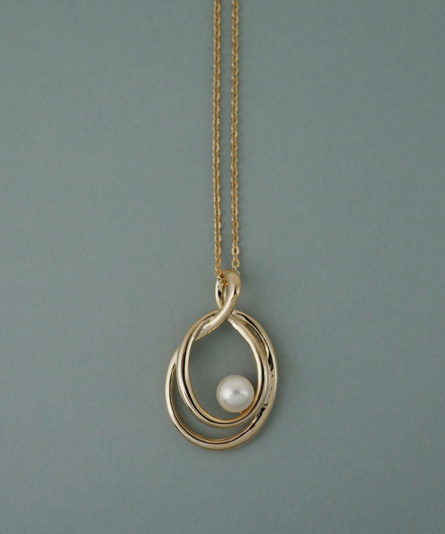 磨き貝パールシズクロングネックレス【JUNO PREMIUM】