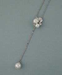 磨き貝パールY字ロングネックレス【JUNO PREMIUM】