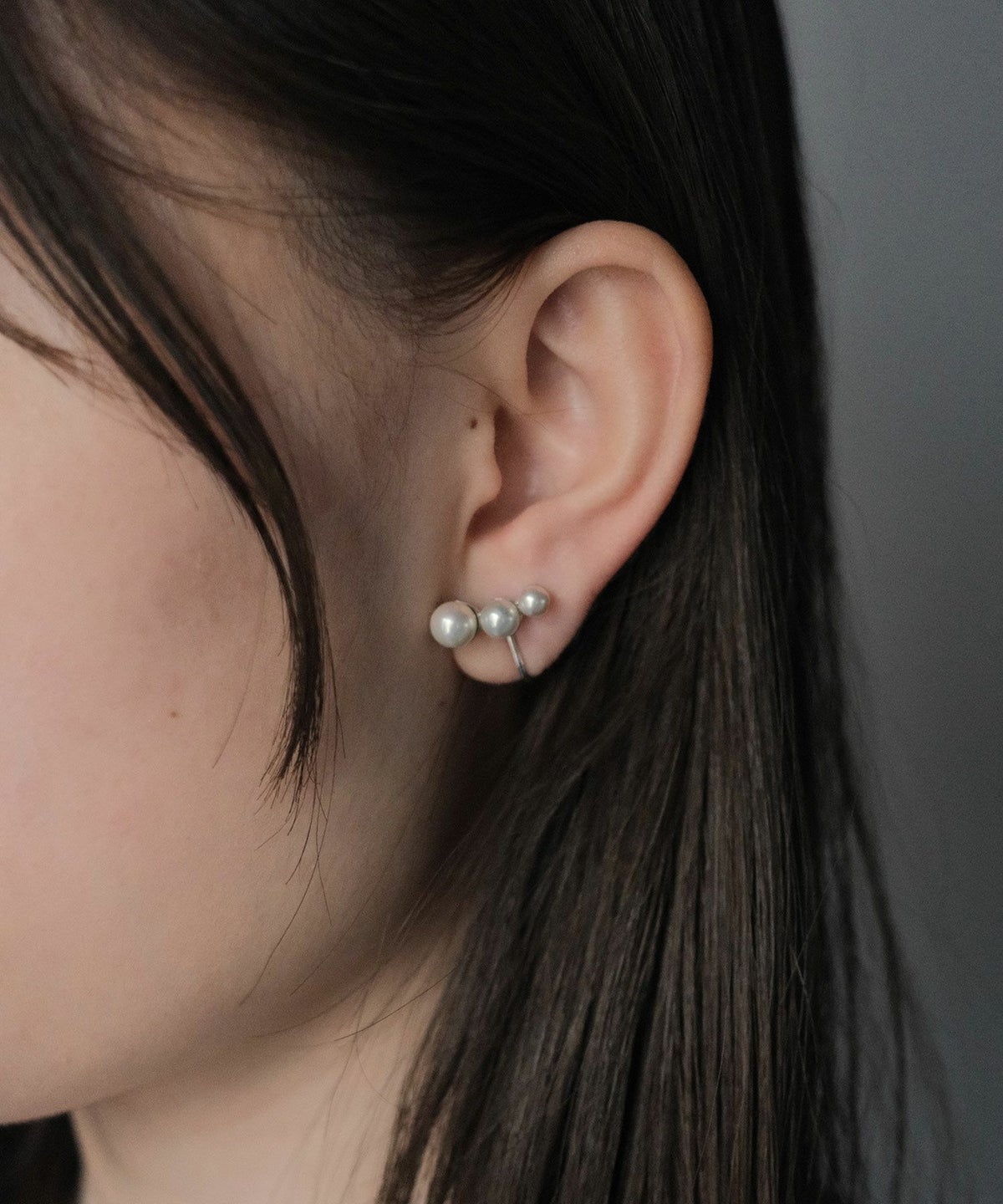 磨き貝パールフローイヤリング【JUNO PREMIUM】