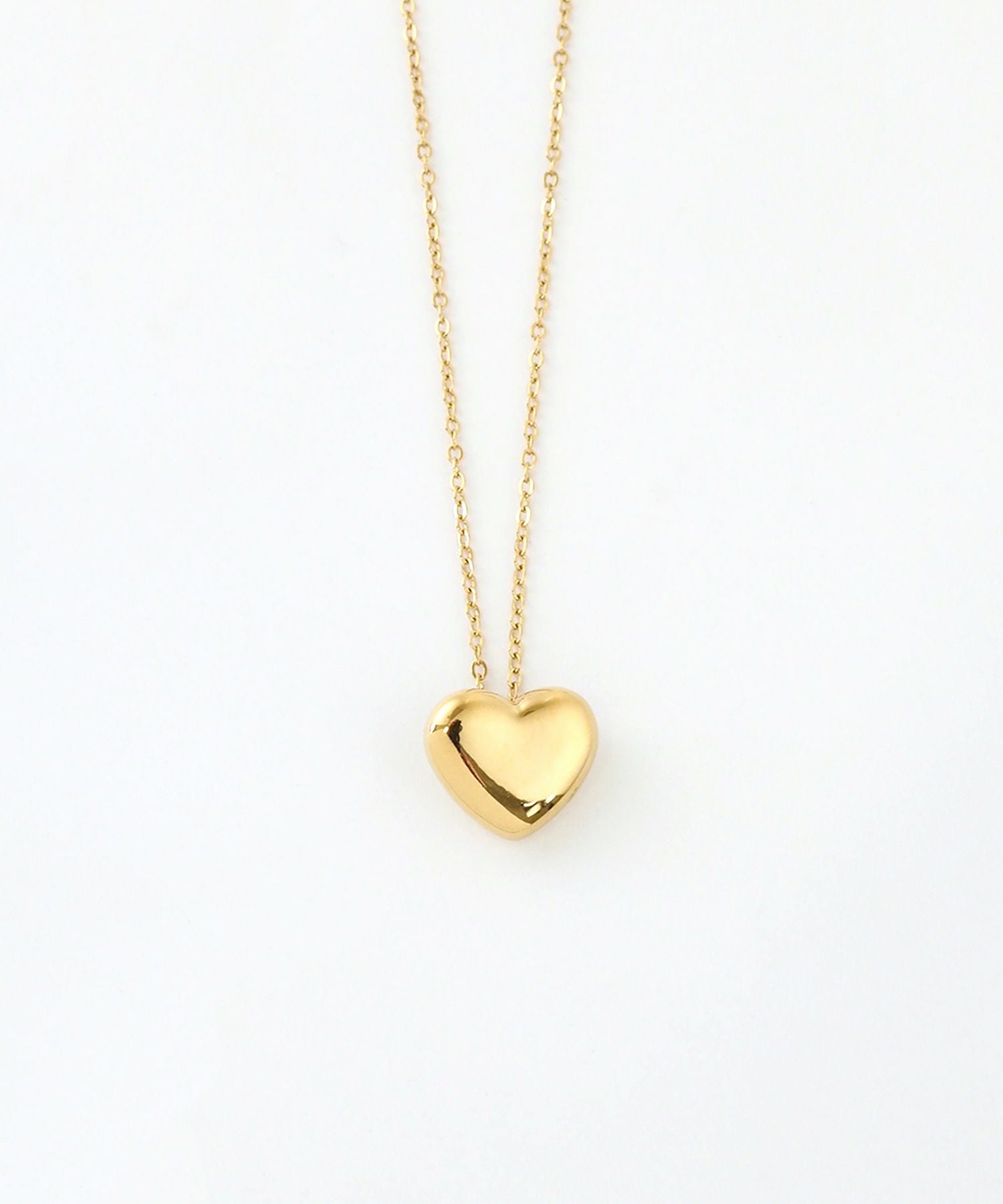 メタルハートステンレスネックレス