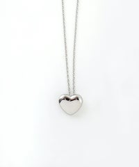 メタルハートステンレスネックレス