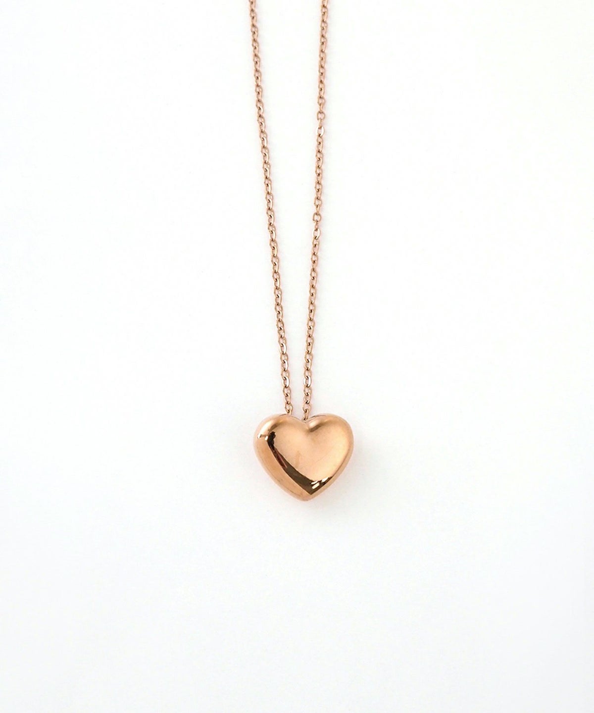 メタルハートステンレスネックレス