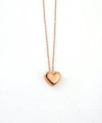 メタルハートステンレスネックレス