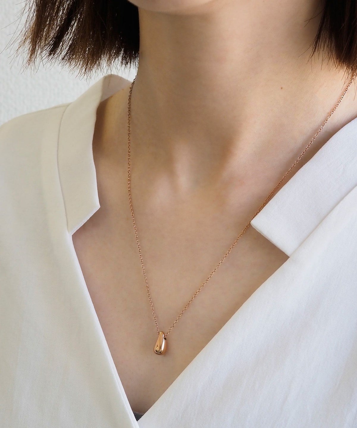 メタルドロップステンレスネックレス