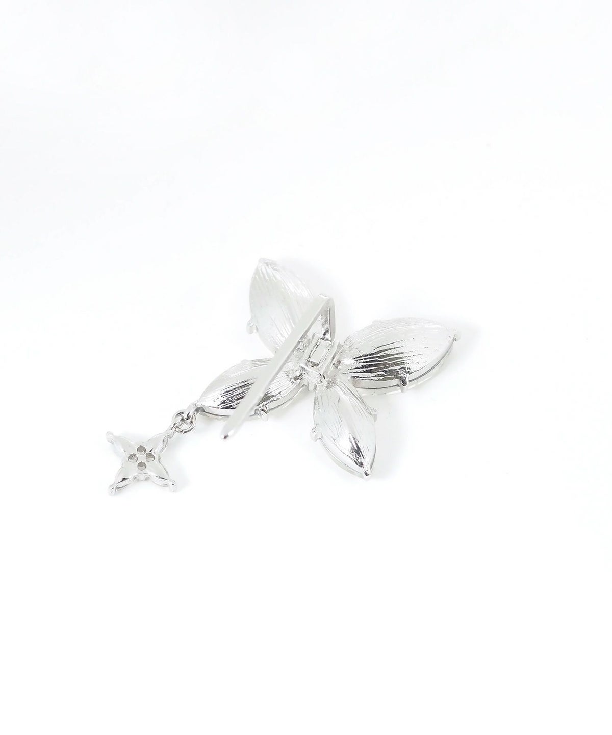 ビジューバタフライポニーフック