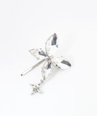 ビジューバタフライポニーフック