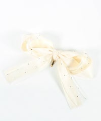 ドットオーガンジーリボンポニーフック