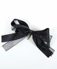 ドットオーガンジーリボンポニーフック