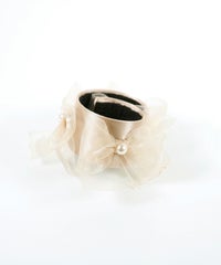 シアーリボンフック付きシュフィー