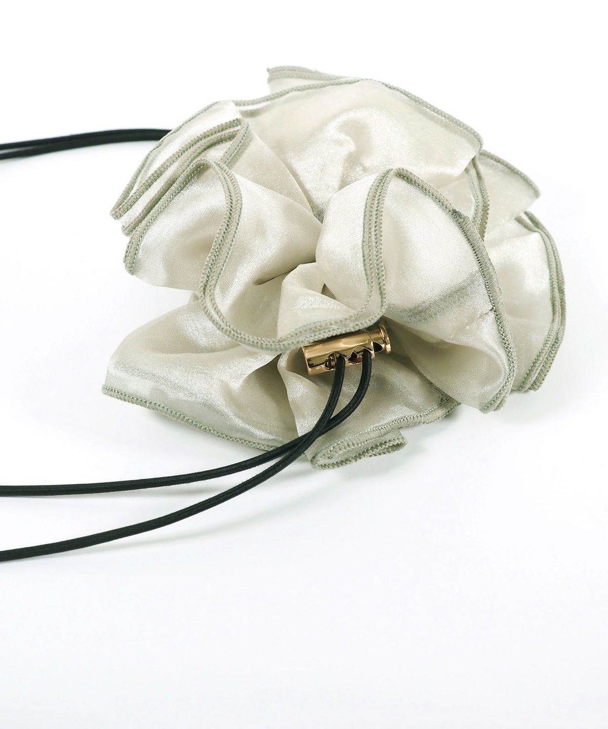 オーガンジードローコードシュシュ