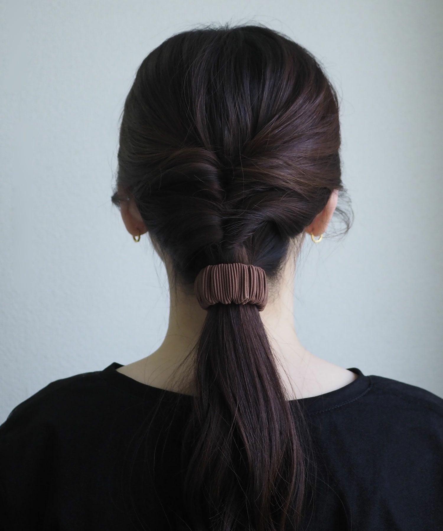 くるっとまきつくプリーツシュフィー