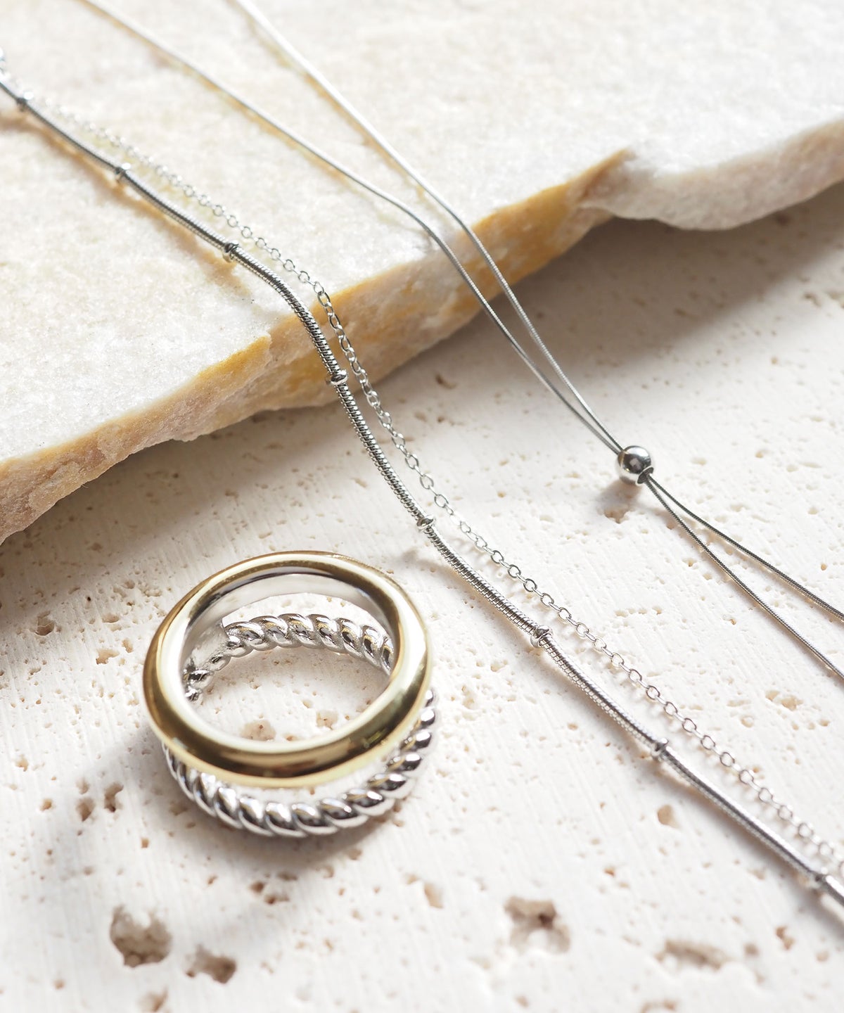 ループタイサージカルステンレスネックレス