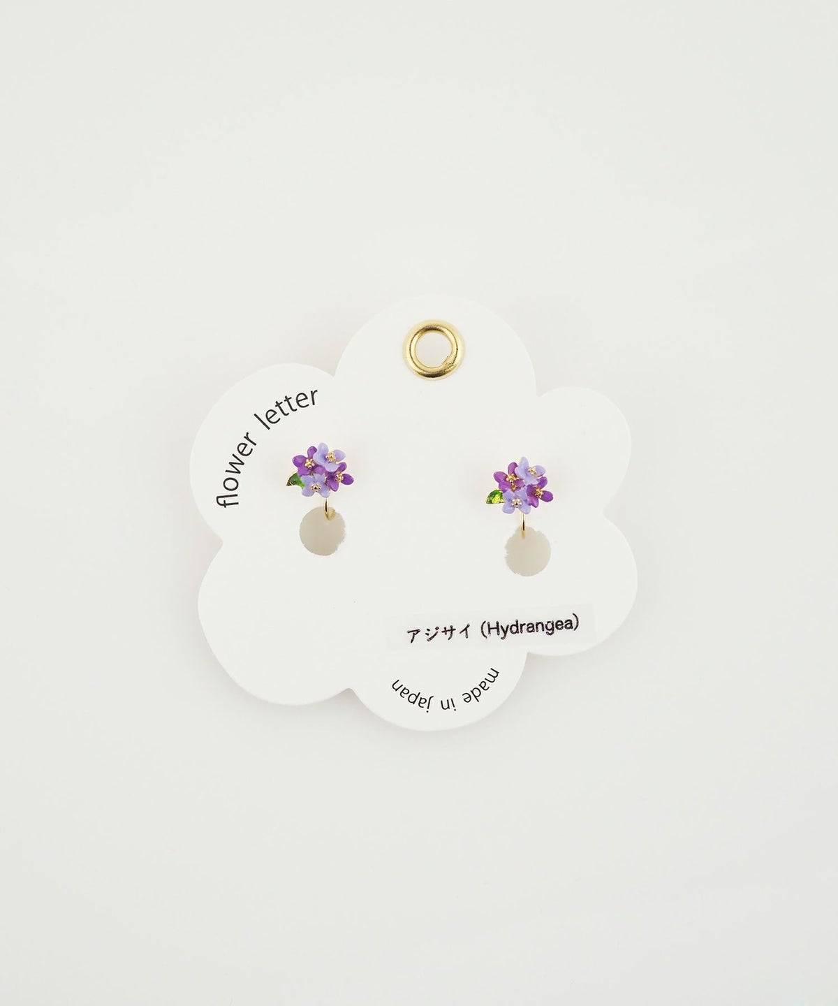 フラワーレターイヤリング