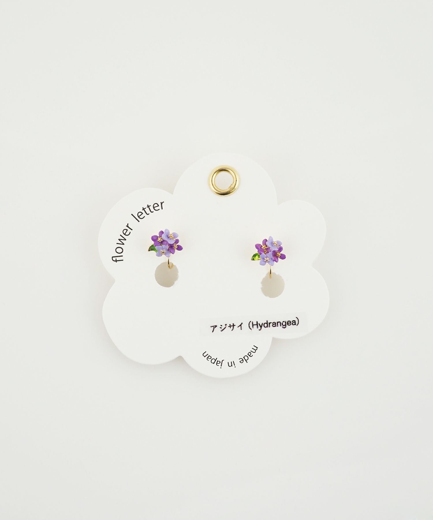 フラワーレターイヤリング