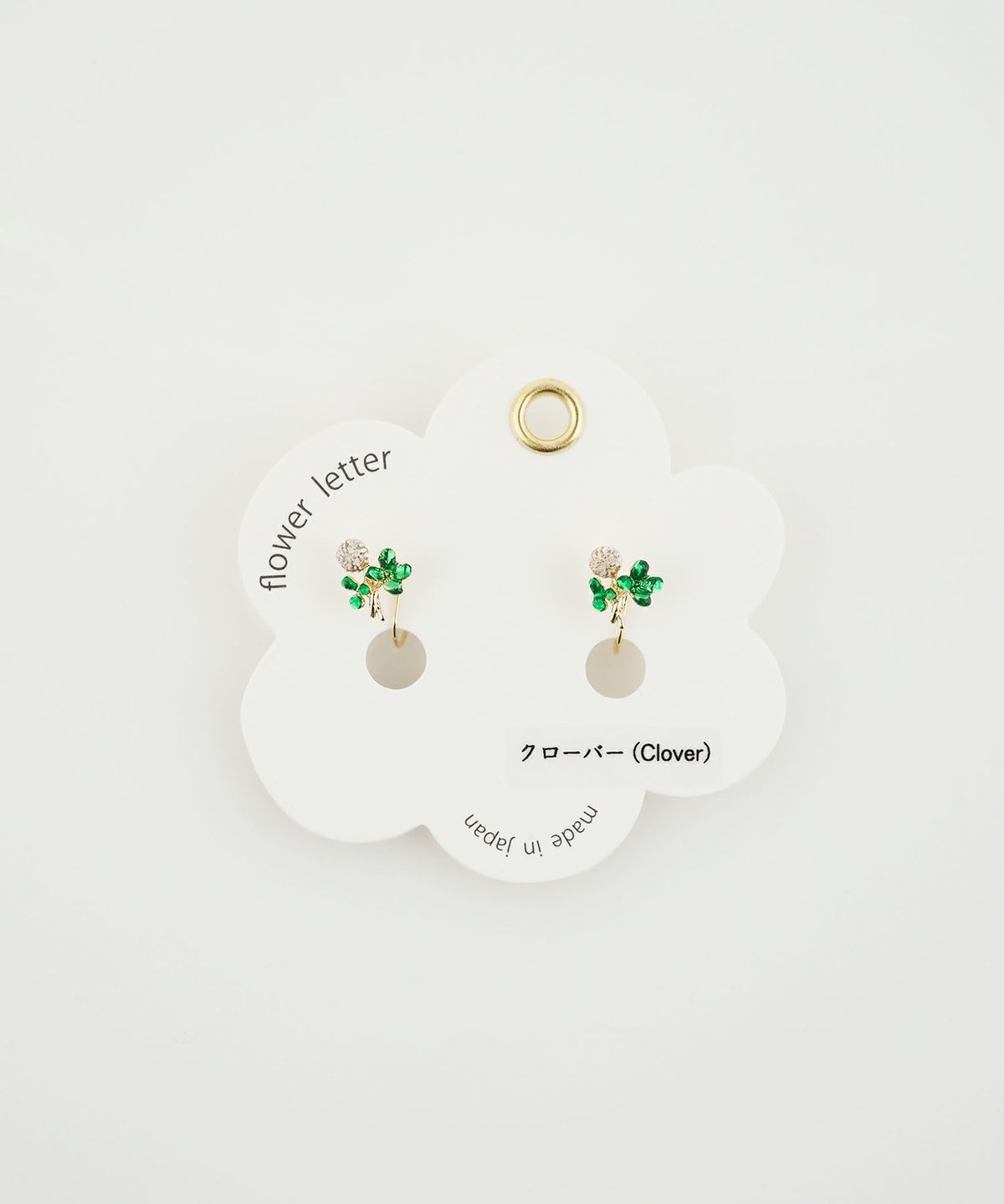 フラワーレターイヤリング