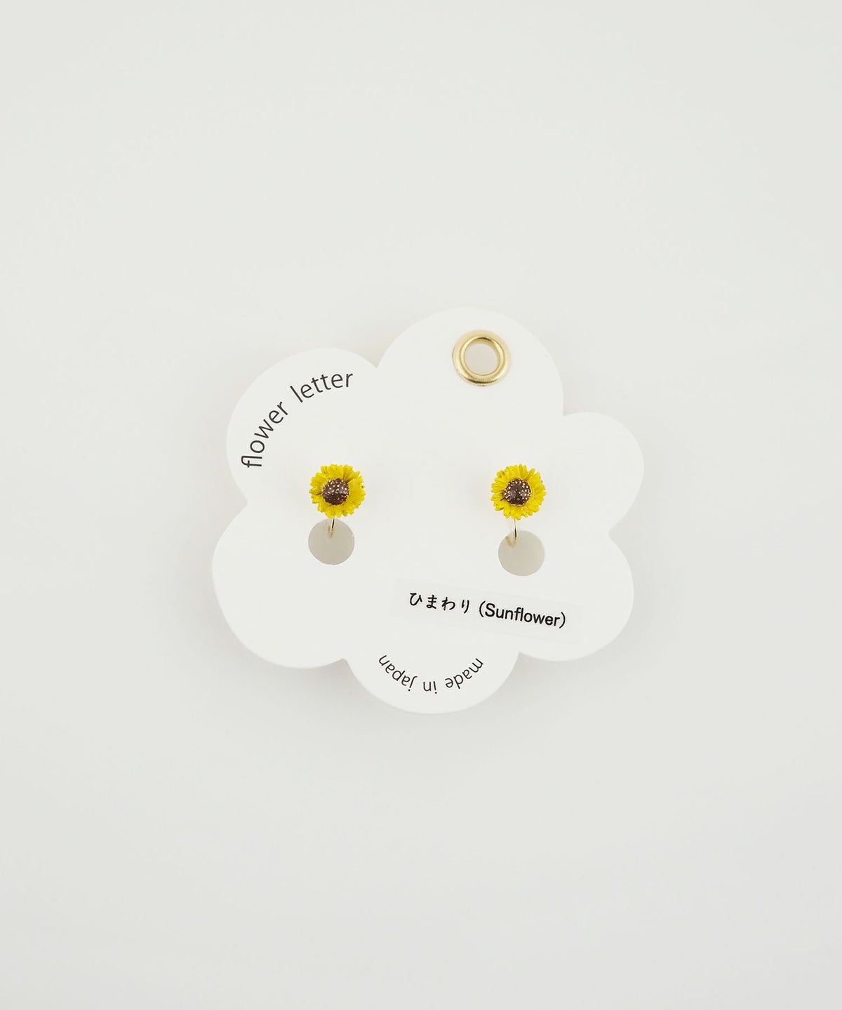 フラワーレターイヤリング