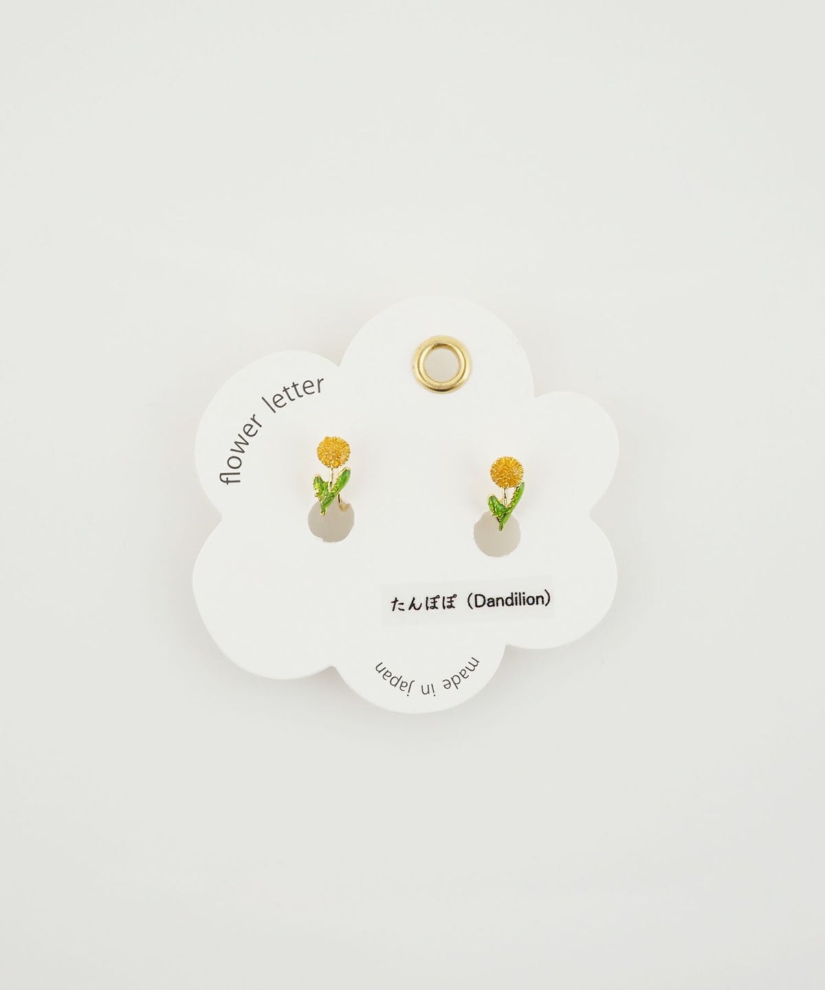 フラワーレターイヤリング