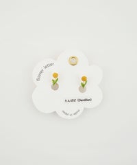 フラワーレターイヤリング