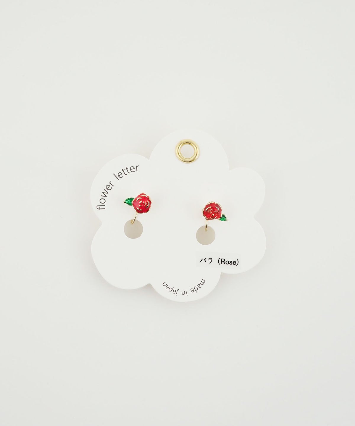 フラワーレターイヤリング