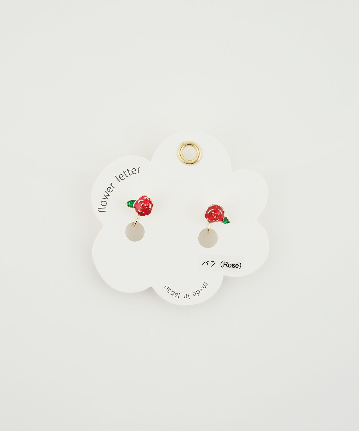 フラワーレターイヤリング