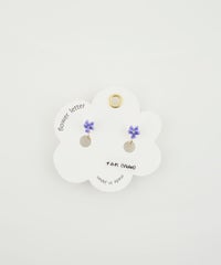 フラワーレターイヤリング