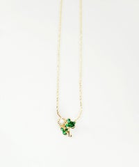 フラワーレターネックレス【Zoule】