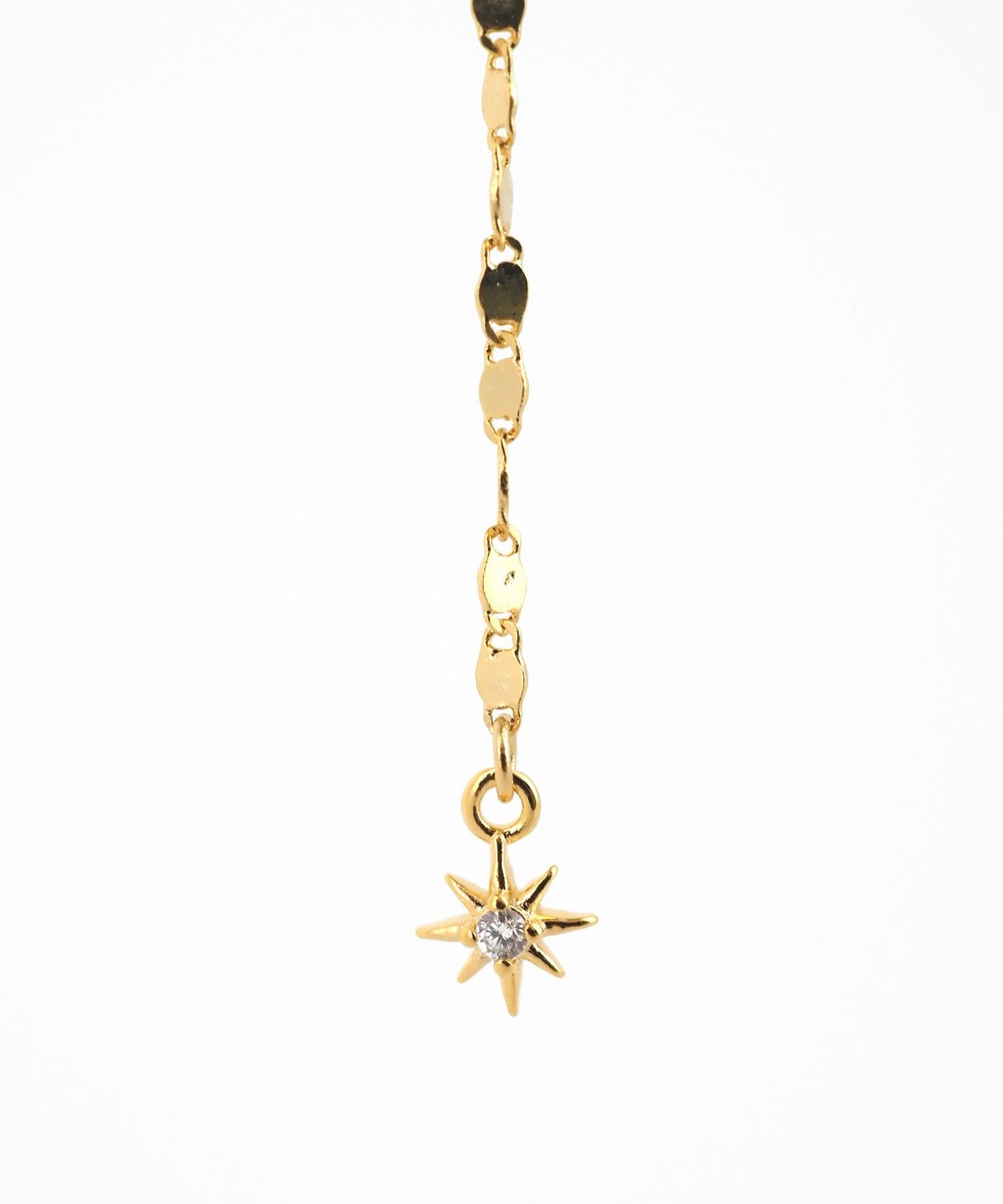 サンシャインチェーンアクリアクリップイヤリング