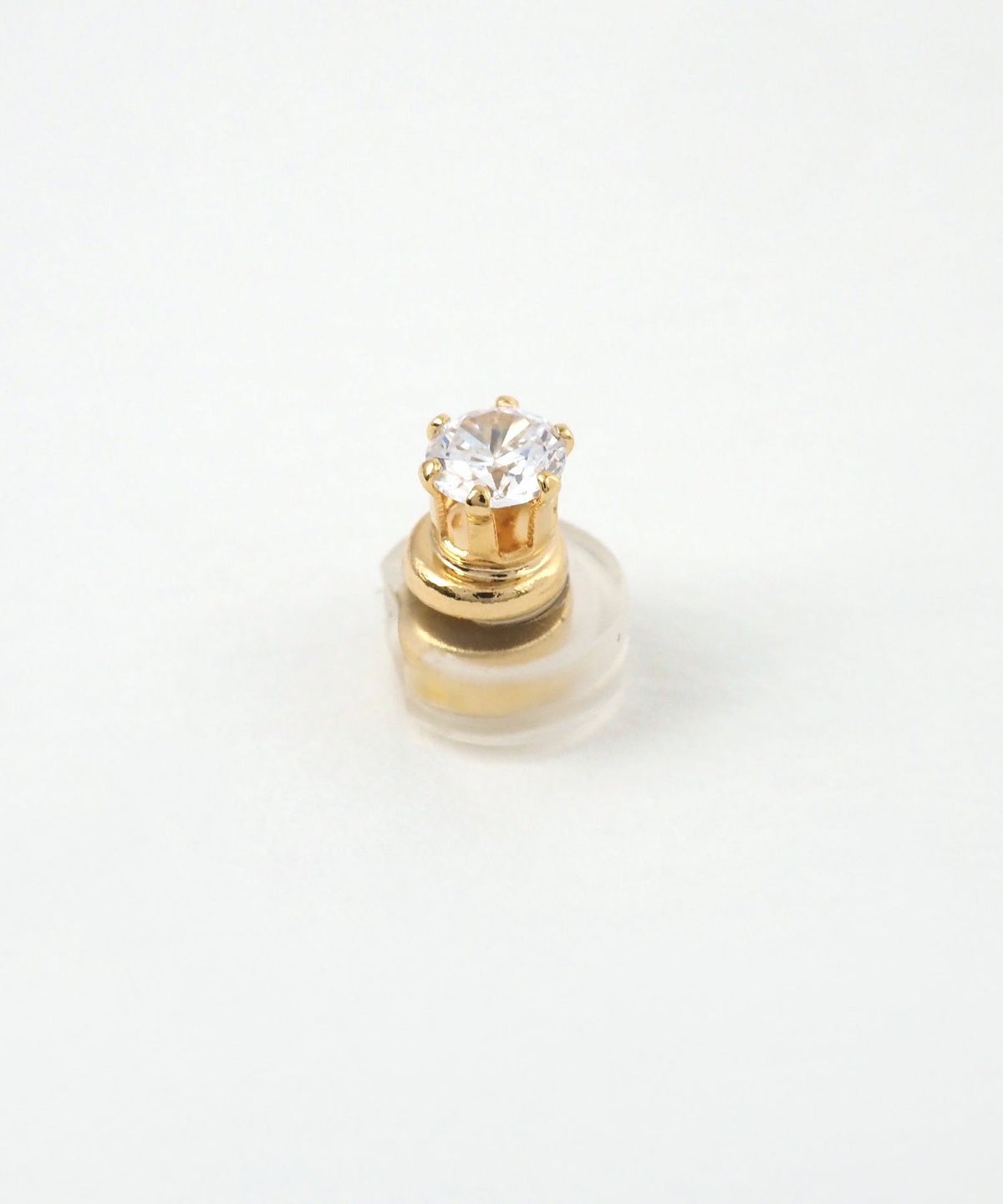 一粒キュービックマグネットイヤリング