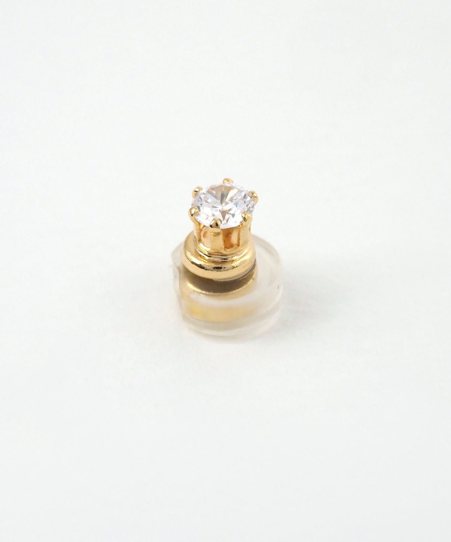 一粒キュービックマグネットイヤリング