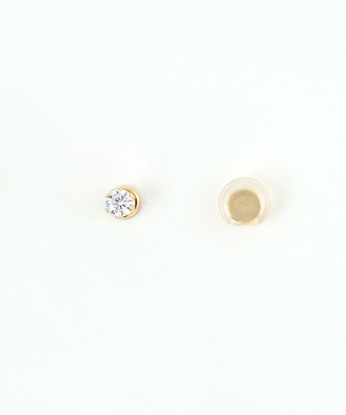 一粒キュービックマグネットイヤリング