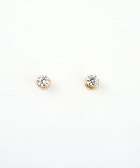 一粒キュービックマグネットイヤリング