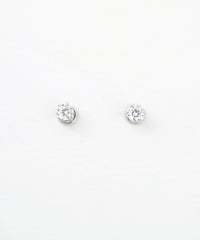 一粒キュービックマグネットイヤリング