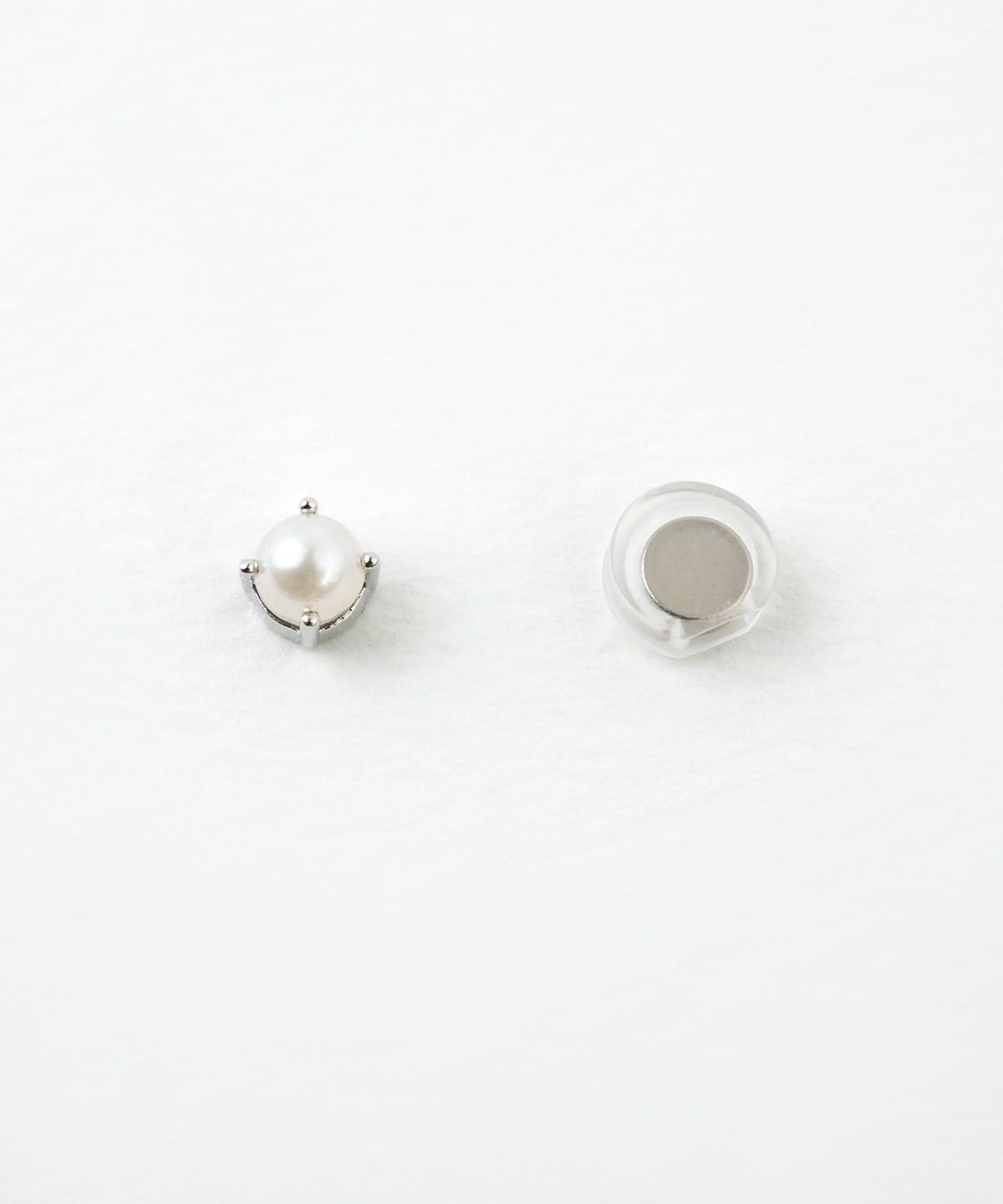一粒パールマグネットイヤリング