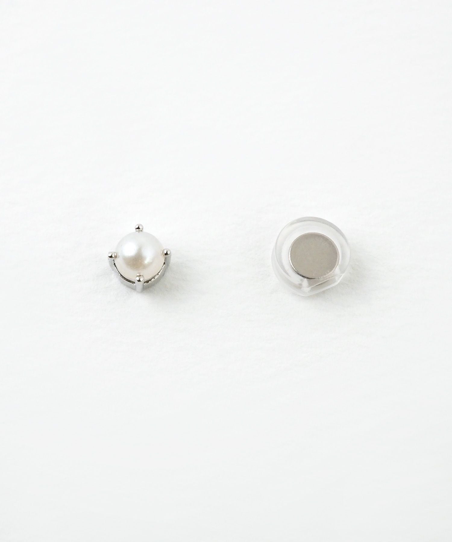一粒パールマグネットイヤリング