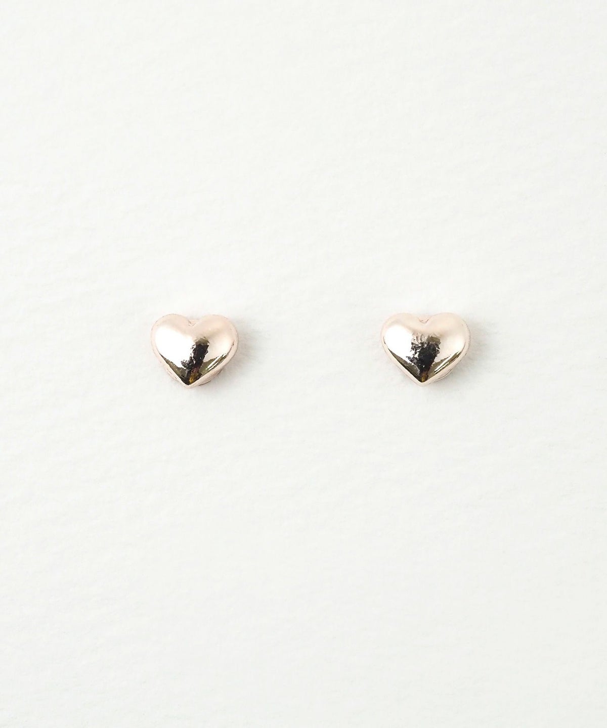 ぷっくりプチメタルハートマグネットイヤリング
