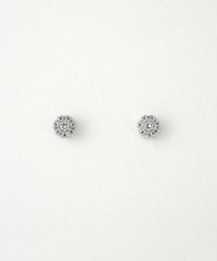 パヴェキュービックサークルマグネットイヤリング