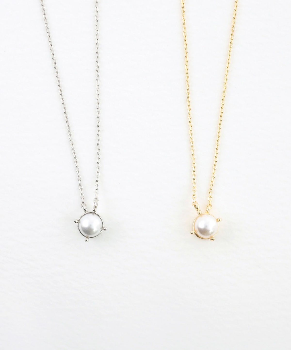 一粒パールマグネットネックレス