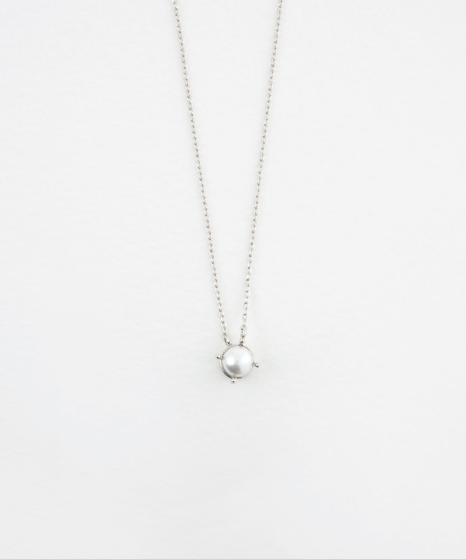 一粒パールマグネットネックレス
