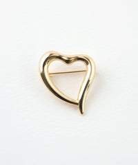 ニュアンスハートブローチ