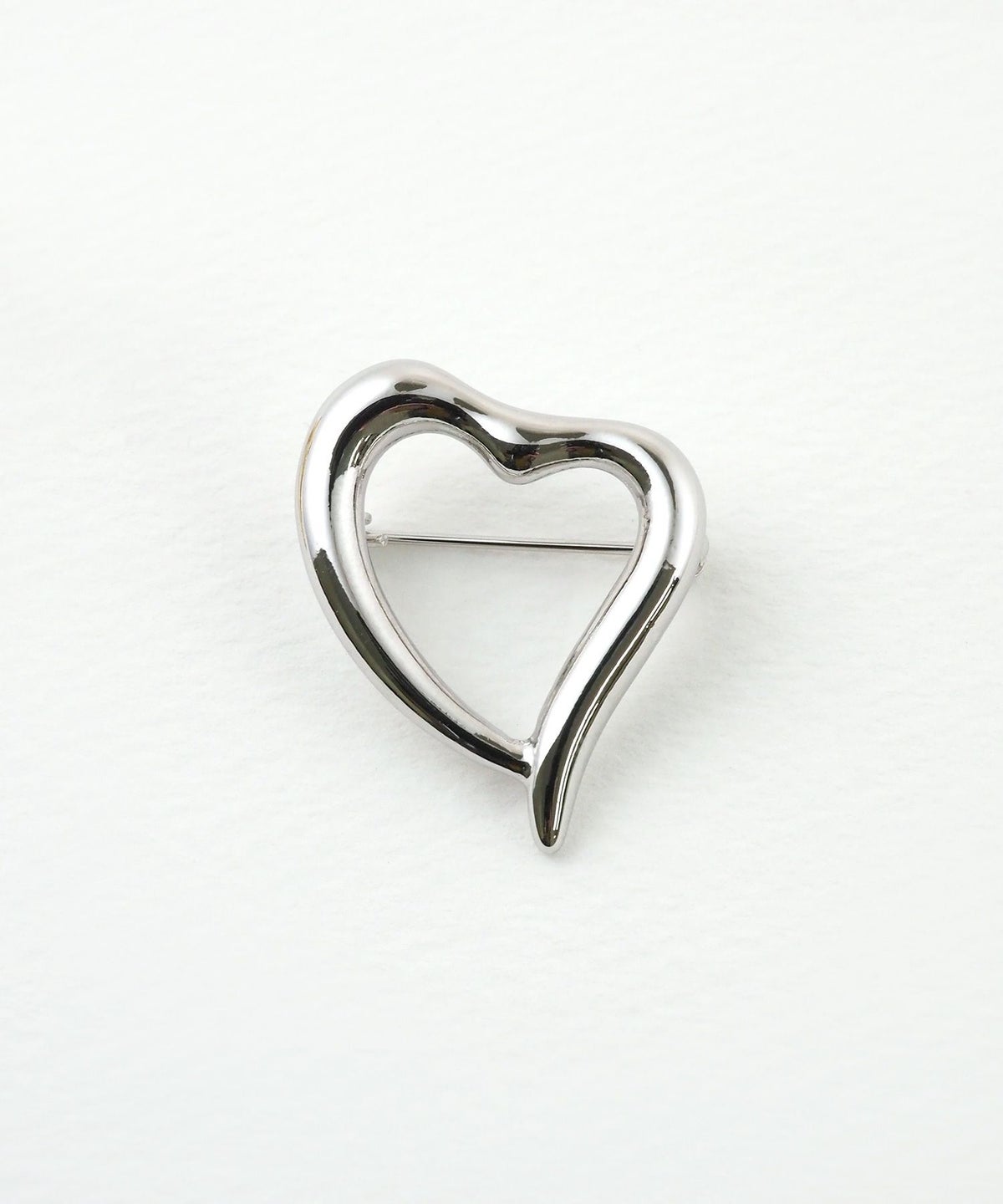 ニュアンスハートブローチ