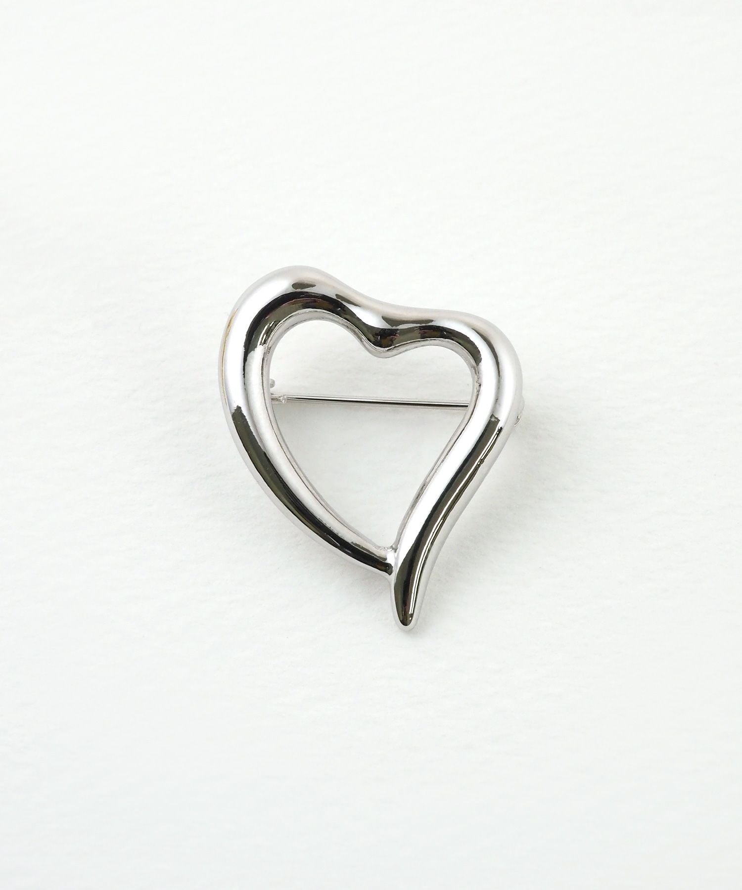 ニュアンスハートブローチ