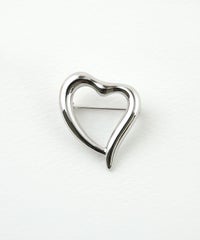 ニュアンスハートブローチ