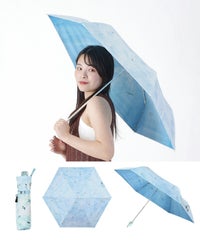 遮光２サイドペンギンミニ折りたたみ晴雨兼用日傘